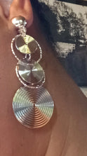 Load image into Gallery viewer, Silver Abstract design Clip On Earrings Kargo Fresh
