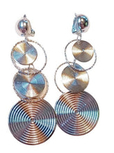 Load image into Gallery viewer, Silver Abstract design Clip On Earrings Kargo Fresh
