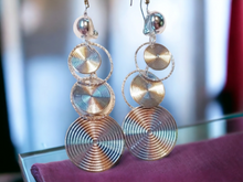 Load image into Gallery viewer, Silver Abstract design Clip On Earrings Kargo Fresh
