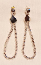 Load image into Gallery viewer, Silver Clip On Chain Dangle Earrings Kargo Fresh
