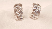 Load image into Gallery viewer, Silver Metal Huggie Hoop Clip On Earrings Kargo Fresh
