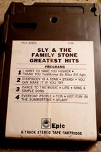 Load image into Gallery viewer, Sly and the Family Stone&#39;s greatest Hits ; 8 Track Cassette Tape Kargo Fresh
