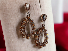 Load image into Gallery viewer, Small Clip on  Rhinestone Hoop Earrings Kargo Fresh
