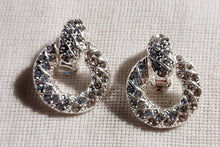 Load image into Gallery viewer, Small Crystal  hoop Clip On Earrings Kargo Fresh
