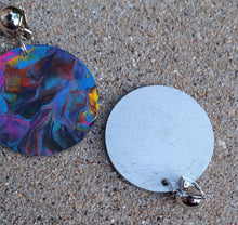 Load image into Gallery viewer, Small Handpainted Design Wooden Clip on Earrings Kargo Fresh
