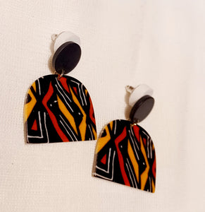 Small Mudcloth Print  Earrings Kargo Fresh