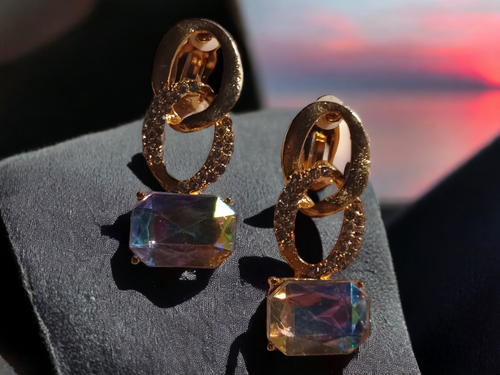 Small Rhinestone cluster clip ons Kargo Fresh