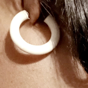 Small Wooden Minimalist  Hoop Earrings Kargo Fresh