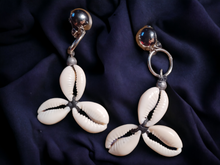 Load image into Gallery viewer, Small clip on cowrie shell earrings Kargo Fresh
