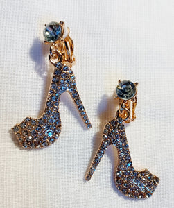Small rhinestone clip on earrings Kargo Fresh