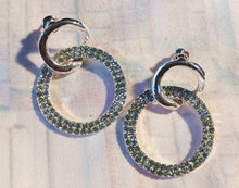 Load image into Gallery viewer, Small rhinestone double hoops Kargo Fresh
