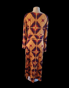 Stretch african print maxi dress 18 Kargo Fresh