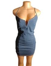 Load image into Gallery viewer, Stretch denim mini dress new M Kargo Fresh
