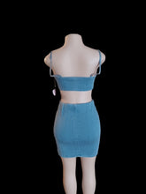 Load image into Gallery viewer, Stretch denim skirt set Small Kargo Fresh
