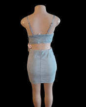 Load image into Gallery viewer, Stretch denim skirt set Small Kargo Fresh
