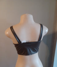 Load image into Gallery viewer, Stretch faux leather bustier crop top new Medium Kargo Fresh
