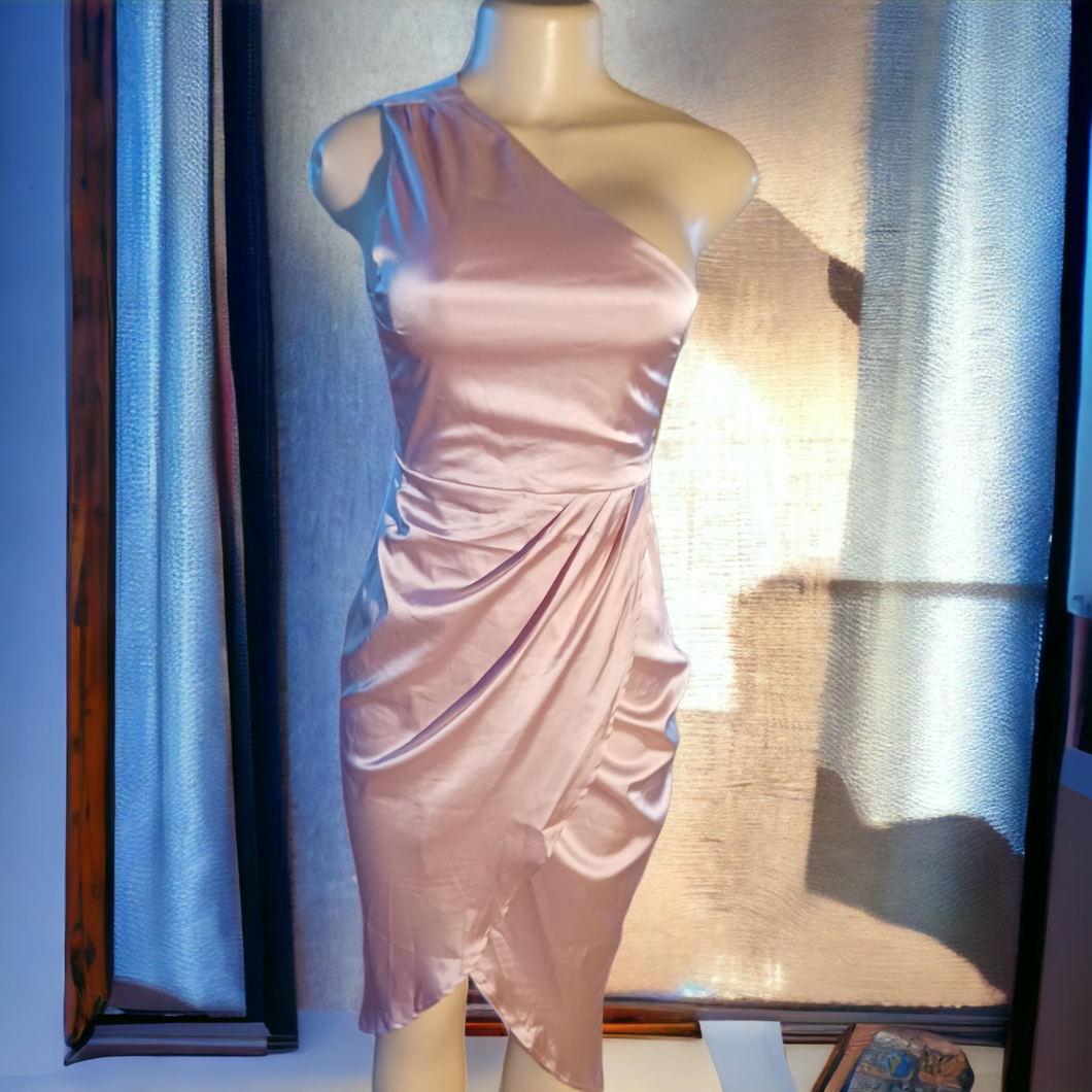 Stretch satin cocktail dress XS Kargo Fresh