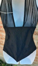 Load image into Gallery viewer, Tempt Me Black Halter 1 piece Swimsuit Size Small Kargo Fresh
