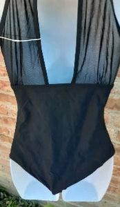 Tempt Me Black Halter 1 piece Swimsuit Size Small Kargo Fresh