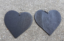 Load image into Gallery viewer, The Big Heart Wooden Earrings Kargo Fresh
