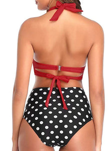 The Dorothy Dandridge High Waist Polka Dot Bikini Size Small Kargo Fresh