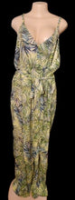 Load image into Gallery viewer, Tropical leaf jumpsuit and matching earrings new 3xl Kargo Fresh
