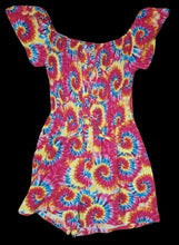 Load image into Gallery viewer, Tye dye romper and matching earrings new L Kargo Fresh
