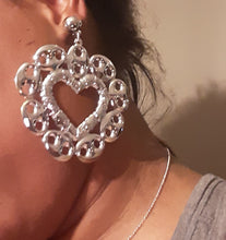 Load image into Gallery viewer, Unique Clip On Heart Bamboo Earrings Kargo Fresh
