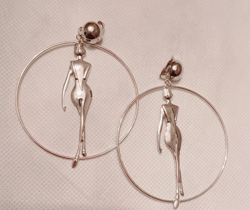 Unique Diva Clip on Hoop Earrings Kargo Fresh