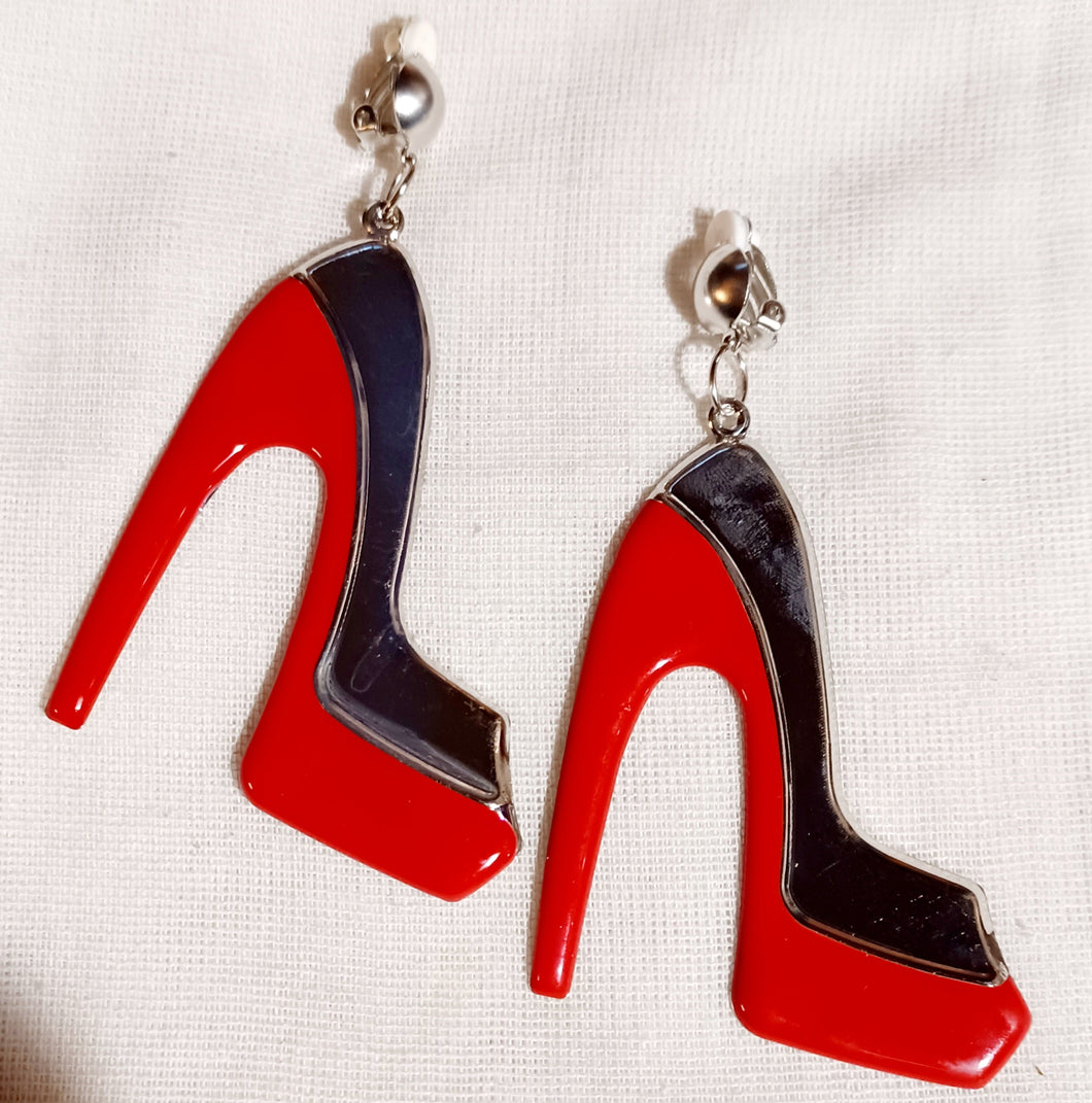 Unique High Heel Design Clip On Earrings Kargo Fresh