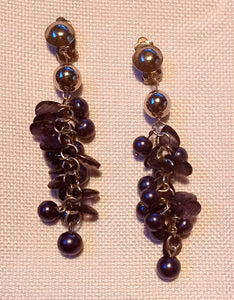 Unique beaded grapevine clip on earrings Kargo Fresh