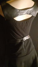 Load image into Gallery viewer, Vegan Leather Skater Skirt Set Size Medium Kargo Fresh
