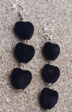 Load image into Gallery viewer, Velvet Heart Dangle Earrings Kargo Fresh
