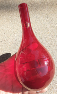 Vintage 18K Red Glass Vase Kargo Fresh