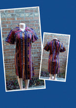 Load image into Gallery viewer, Vintage 1970s cotton midi dress M/L Kargo Fresh
