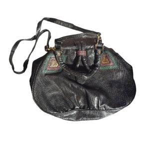 Vintage 1980s  Faux Leather XL Hobo Bag Kargo Fresh