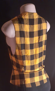 Vintage 1980s S.L Fashion Plaid Rayon Rockabilly Dress Size 8 Kargo Fresh