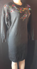 Load image into Gallery viewer, Vintage 1980s Sequin Sweater Dress Size Small Kargo Fresh
