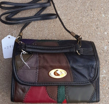 Load image into Gallery viewer, Vintage 1980s leather patchwork crossbody deadstock new Kargo Fresh
