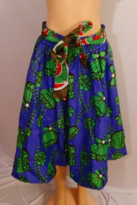Vintage African Print Skirt L/XL Kargo Fresh