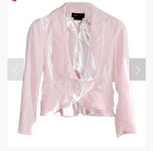 Load image into Gallery viewer, Vintage BCBGMAXAZRIA Rayon Silk Velvet Blazer Size Kargo Fresh

