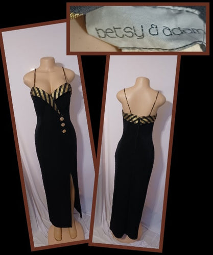 Vintage Betsey & Adam Tuxedo Dress M Kargo Fresh