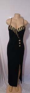 Vintage Betsey & Adam Tuxedo Dress M Kargo Fresh