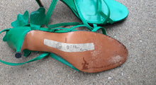 Load image into Gallery viewer, Vintage Beverly Feldman Flower Strappy Heels Size 7.5 Kargo Fresh
