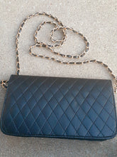 Load image into Gallery viewer, Vintage Black Faux Leather Caviar Bag Kargo Fresh
