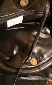 Vintage Black Leather 1980s Hobo Bag Kargo Fresh