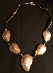 Vintage Bovine  Brass and Copper  Necklace Kargo Fresh