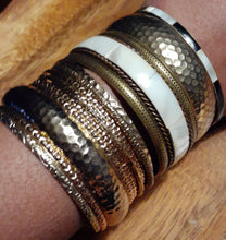 Load image into Gallery viewer, Vintage Brass and Metal Bracelet Set Kargo Fresh
