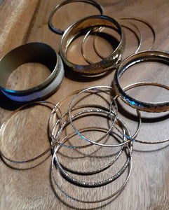 Vintage Brass and Metal Bracelet Set Kargo Fresh