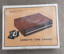 Load image into Gallery viewer, Vintage Cassette Tape Cabinet Kargo Fresh
